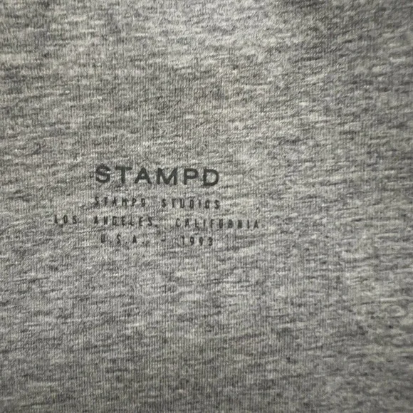 Stampd Women's Unisex Gray Pullover Hoodie with Scoop Hem & Thumb Holes - Large - Picture 5 of 15
